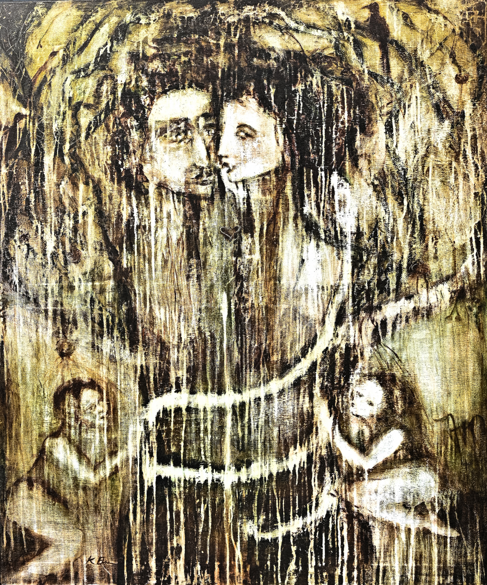 The Descent -acrylic on canvas