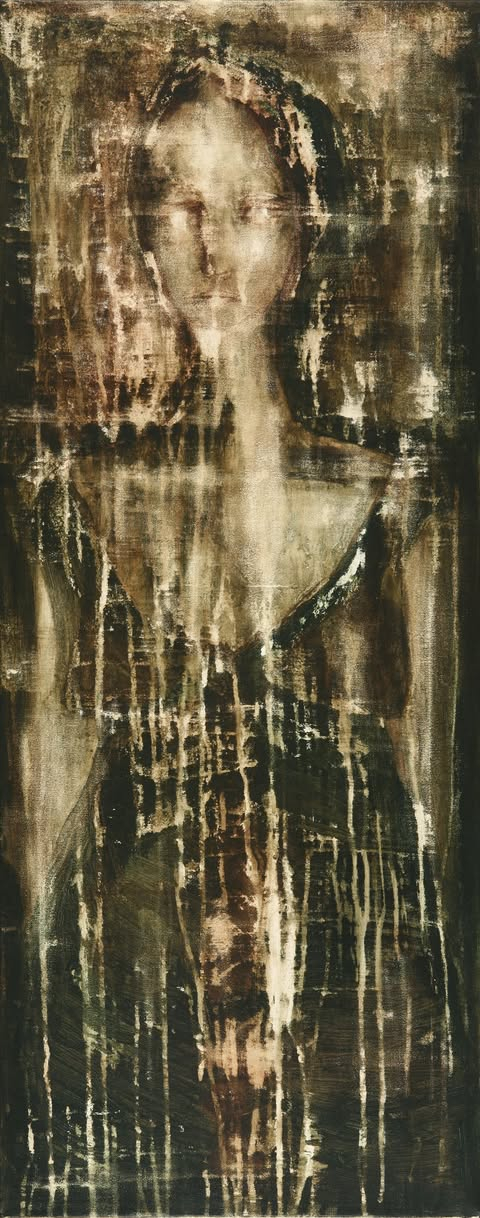 Femme de ménage -acrylic on canvas